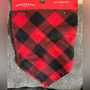 PLAID PET BANDANA
